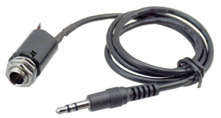 Klinken-Einbaubuchse mit 3,5mm Kabel